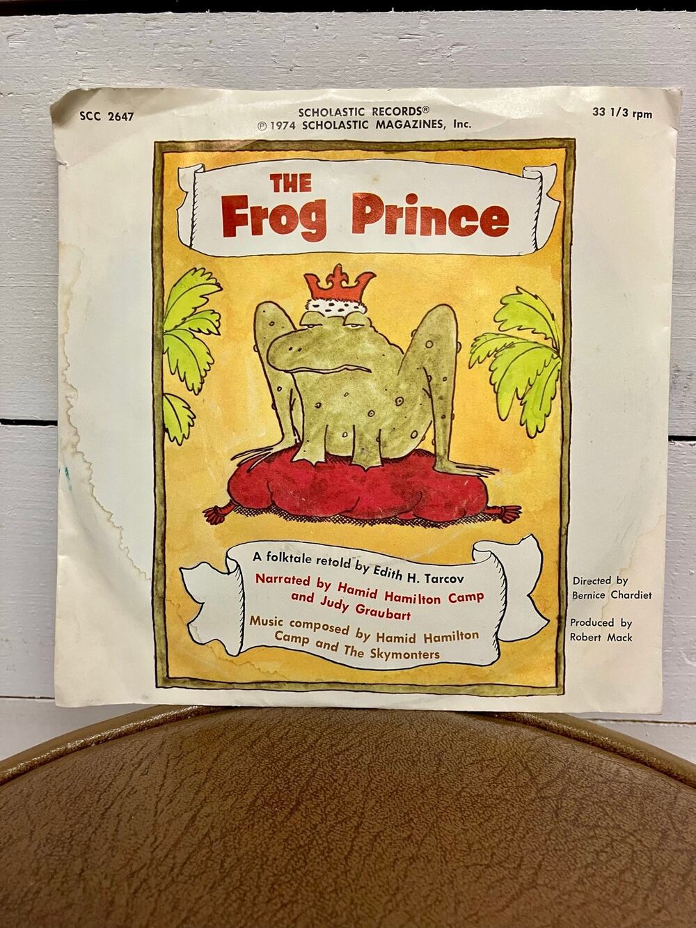 VTG The Frog Prince Vinyl Record By Bernice Chardiet.